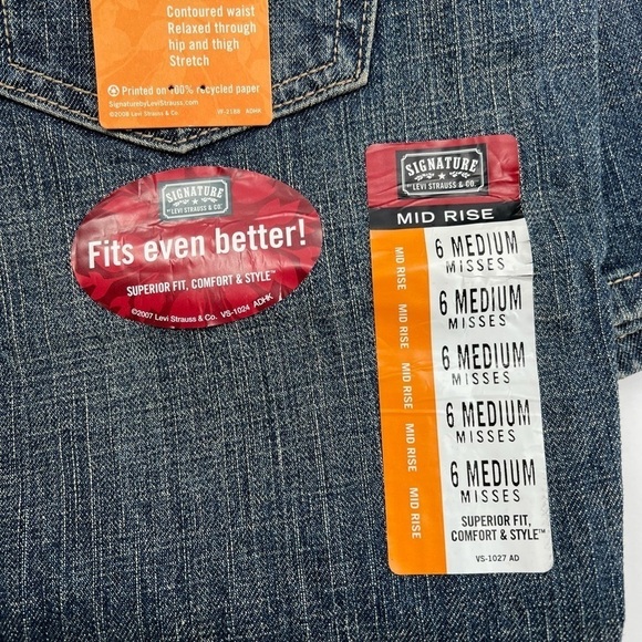 Levis Strauss & Company Signature VINTAGE/RARE Jeans Misses 6medium NEW - Picture 4 of 6